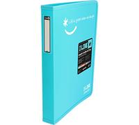Grafoplás 30121633. Ring Binder, Light Blue, A4+, 4 Rings 25 mm, Polypropylene, Like