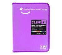 Grafoplas - Ring Binder with Zip, A4+, Lavender, 4 Rings 25 mm, Like, Polypropylene