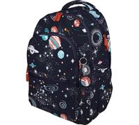 Grafoplás - School Backpack Three Compartments, 33 x 46 x 22.5 cm, 30 Litres, Padded Area for Laptop, Roomy Model, Cosmos, Bits & Bobs Pop Up Design, Perfect for School Supplies, blue, L, SCHOOL