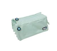 Grafoplás | School Case Four Compartments | Mint | 23 x 12 cm | Bits & Bobs | Soft Colours, Mint Soft, 23x12cm, School
