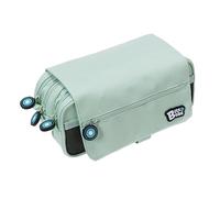 Grafoplás | School Case Three Compartments with Flap | Mint | Bits & Bobs | Soft Colours | 23 x 10 x 10 cm | Includes Time and Identification Zone, Mint, 23x10x10cm, School