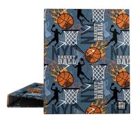 Grafoplas - School Ring Binder A4, 4 Mixed Rings 25 mm, Bits&Bobs Basketball, FSC
