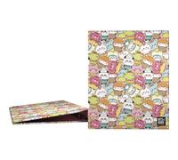 Grafoplas - School Ring Binder A4, 4 Mixed Rings 25 mm, Bits&Bobs Kawaii, FSC