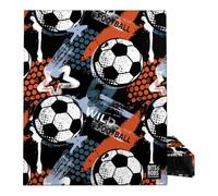 Grafoplas - School Ring Binder A4, 4 Mixed Rings 25 mm, Bits&Bobs Wild Football, FSC