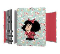 Grafoplas - School Sorter Mafalda Pajama, 12 Positions, Soft Touch Plasticized Cardboard, Foolscap Size, 35 x 26 x 2 cm, FSC Certified, Perfect for Sorting Your School Supplies