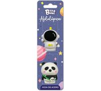 Grafoplas - Set of 2 Bits&Bobs Astro-Panda Pencil Sharpener, with Steel Blade, Perfect School Pack for Back to School and for Birthday and Children's Parties