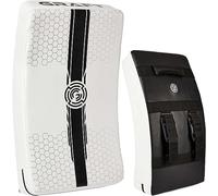 Graft Box-Elite Curved Strike Shield, Kickboxing Large Heavy Kicking Striking Body Pad Martial Arts-Taekwondo-Karate Target-Punching (Single, White)