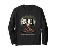 Grafted in Rooted in The Promise Romans 11 Olive Tree Long Sleeve T-Shirt