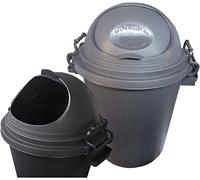 Grafter 50L Heavy Duty Bullet Bin With Lockable Lid For Indoor or Outdoor Use