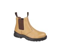 Grafters Grafters M955B Mens Leather Chelsea Safety Boots Tan - Uk-Size-11 Light Brown