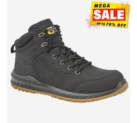 Grafters Sitka Mens Safety Protection Leather Lace Up Boots Black