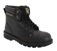 Grafters APPRENTICE Unisex Leather Safety Boots Black