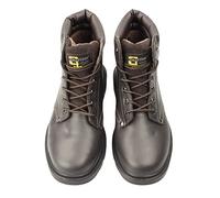 Grafters APPRENTICE Unisex Leather Safety Boots Brown