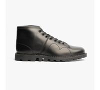 Grafters B430 Unisex Adults Leather Lace-Up Breathable Casual Black Monkey Boots