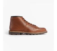 Grafters B430 Unisex Adults Leather Lace-Up Breathable Waxy Brown Monkey Boots