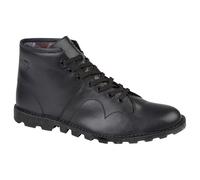 Grafters Mens Original Coated Leather Retro Monkey Boots