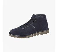 Grafters Heritage Unisex Real Suede Leather Monkey Boots - Navy - 5 UK