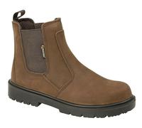 Grafters Dealer Boots M9568B Brown +FREE £9 3PR SOCK PACK Steel Toe Safety Work