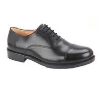 Grafters DUSTIN Mens Leather Oxford Cadet Shoes Black - UK 6