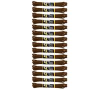 Grafters Extra Strong Textile Round Laces in Brown in 4 Pack Great for Shoes & Boots Laces Size 24"/60cm long (Brown)