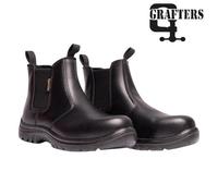 Grafters Fully Composite Non Metal Safety Dealer Work Boot Black Leather M899A