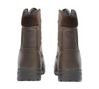 Unisex GRAFTERS Brown Full Grain Leather/Nylon Combat Boot Rubber Sole