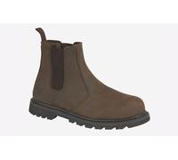 Grafters Glendale Safety Boot Men's | Slip On Shoes | Brown | UK Size 9
