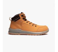 Grafters Grafters M513N Unisex Nubuck Steel Toe Boots Honey - Uk-Size-11 Yellow