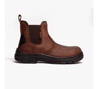 Grafters Men's Dealer Safety Boots M9509B Super Wide Brown