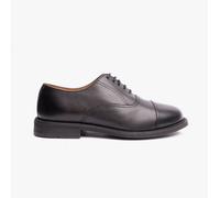 Grafters Grafters Morgan Xm620A Unisex Leather Oxford Shoes Black - Uk-Size-11 Black