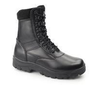 Grafters Grafters Top Gun Unisex Leather Work Boots Black - Uk-Size-4 Black