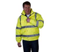 Grafters Hi-Visibility Waterproof Bomber Jacket in Yellow | Size: 4XL Grafters Yellow 4XL