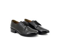 Grafters Womens Cadet Leather Parade 4 Blind Eyelet Hi Shine Heeled Shoe (UK 3)
