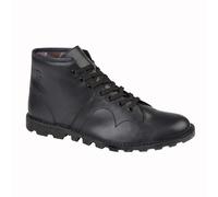 Grafters UNISEX Original Leather Monkey Boots Black