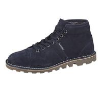 Grafters Heritage Unisex Real Suede Leather Monkey Boots - Navy - 8 UK