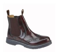Grafters M 281 Men's Leather Pull On Brogue Chelsea Dealer Boots