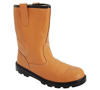 Grafters Rigger Safety Boots M020BSM Unisex Tan UK Size 5