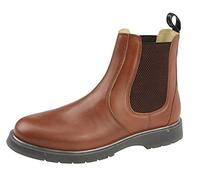 Grafters M186BT Unisex Gusset Chelsea Boots Tan