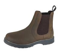 Grafters, M186WB-5 Leather Gusset Chelsea Boot Brown Waxy size 5 UK