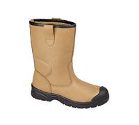 Grafters Safety Boots M239BSM Men's Rigger Leather Tan UK Size 8