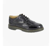 Grafters M282A Mens 4 Eye Wing Cap Brogue Shoes Black - UK 7