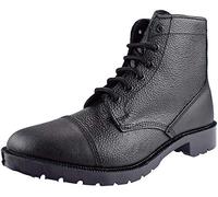 Grafters M391A Unisex Grain Leather Work Boots Black