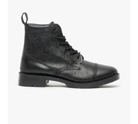 Grafters M391A Unisex Grain Leather Work Boots Black - UK 4