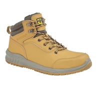 Grafters M513N Unisex Nubuck Steel Toe Boots Honey - UK 7