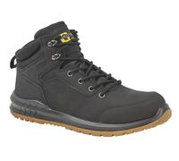 Grafters Sitka Mens Safety Protection Leather Lace Up Boots Black