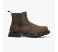 Grafters M539B Unisex Leather Dealer Safety Boots Brown - UK 4