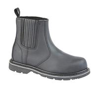 Grafters M763A Mens Leather Safety Boots Black - UK 12