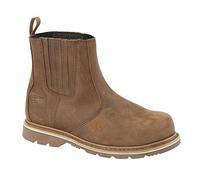 Grafters Mens Leather Safety Boots M763DB Dark Brown UK 13
