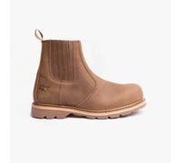 Grafters M763DB Mens Leather Safety Boots Dark Brown - UK 7