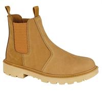 GRAFTERS Safety Chelsea Dealer Boots, Honey Nubuck, 8 UK